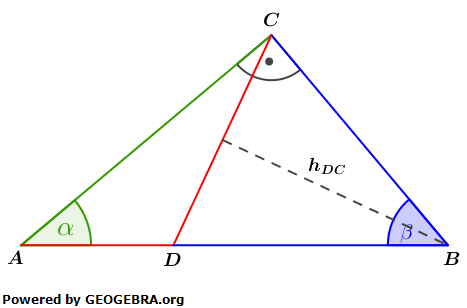 Realschulabschluss Trigonometrie Pflichtteil P2201L01 Lösungs-Graphik/© by www.fit-in-mathe-online.de