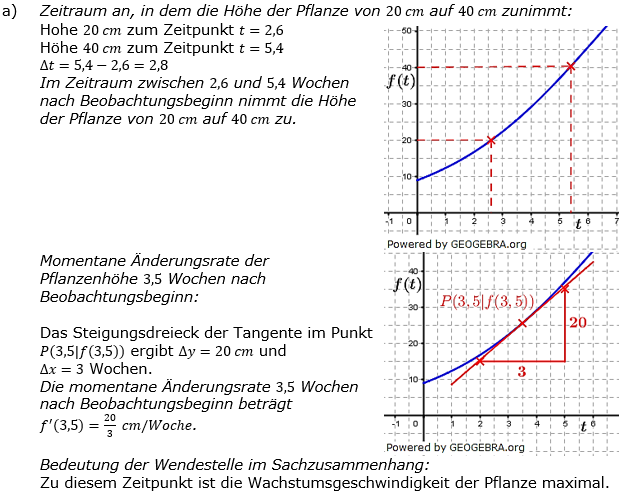Abitur allg. bildendes Gymnasium Wahlteil Analysis 2019-11 Lösung Bild 1/© by www.fit-in-mathe-online.de