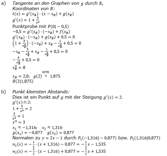Lösung zur Abiturmusteraufgabe allg. bildendes Gymnasium Analysis ab 2019 Mustersatz 06 Aufgabe A1.2 Bild 2/© by www.fit-in-mathe-online.de