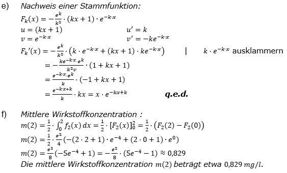 Lösung zur Abiturmusteraufgabe allg. bildendes Gymnasium Analysis ab 2019 Mustersatz 09 Aufgabe A1 Bild 5/© by www.fit-in-mathe-online.de