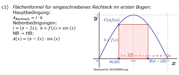 Lösung zur Abiturmusteraufgabe allg. bildendes Gymnasium Analysis ab 2019 Mustersatz 10 Aufgabe A1 Bild 5/© by www.fit-in-mathe-online.de