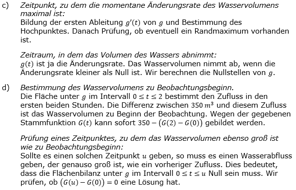 Lösungslogik zur Abiturmusteraufgabe allg. bildendes Gymnasium Analysis ab 2019 Mustersatz 12 Aufgabe A1 c)-d) Bild 1/© by www.fit-in-mathe-online.de