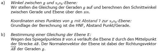 Abitur allg. bildendes Gymnasium Wahlteil Analytische Geometrie 2019 Nachtermin B1.1 Logik Bild 1/© by www.fit-in-mathe-online.de