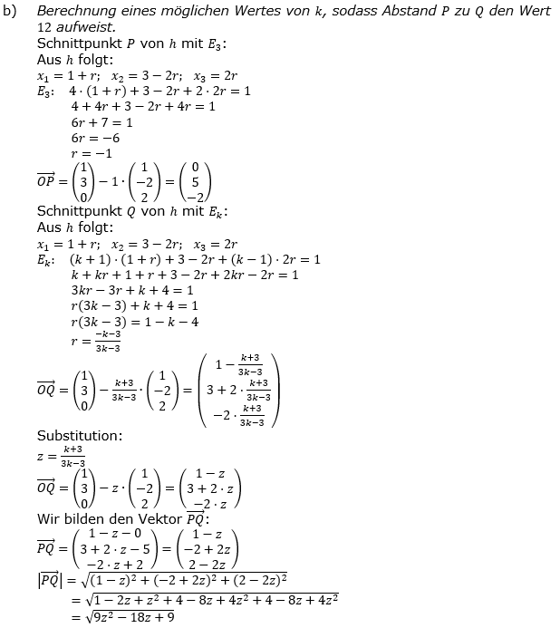 Abitur allg. bildendes Gymnasium Wahlteil Analytische Geometrie 2019 Nachtermin B1.2 Lösung Bild 3/© by www.fit-in-mathe-online.de