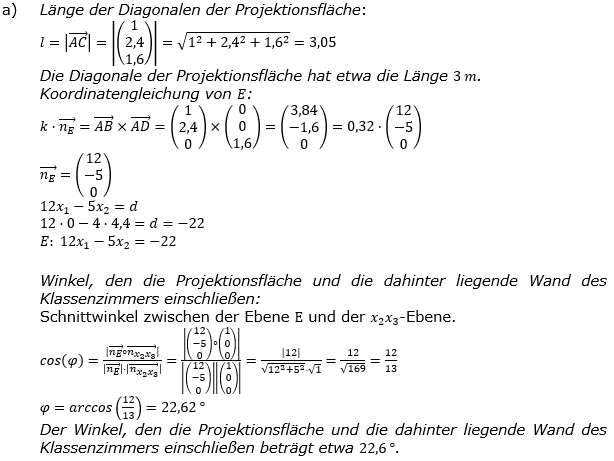 Abitur allg. bildendes Gymnasium Wahlteil Analytische Geometrie 2020 B2 Lösung Bild 1/© by www.fit-in-mathe-online.de