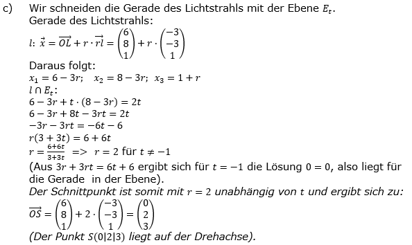 Lösung zur Abiturmusteraufgabe allg. bildendes Gymnasium Analytische Geometrie ab 2019 Mustersatz 01 Aufgabe B1 Bild 3 Lösung zur Abiturmusteraufgabe allg. bildendes Gymnasium Analytische Geometrie ab 2019 Mustersatz 01 Aufgabe B1 Bild 3/© by www.fit-in-mathe-online.de