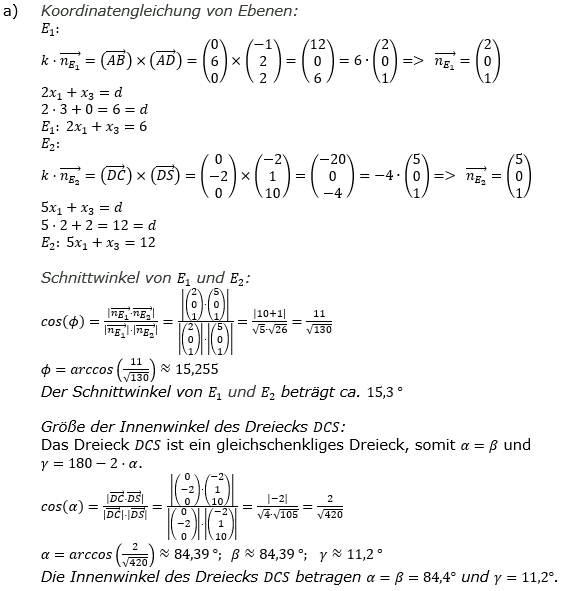 Lösung zur Abiturmusteraufgabe allg. bildendes Gymnasium Analytische Geometrie ab 2019 Mustersatz 03 Aufgabe B1 Bild 1 Lösung zur Abiturmusteraufgabe allg. bildendes Gymnasium Analytische Geometrie ab 2019 Mustersatz 03 Aufgabe B1 Bild 1/© by www.fit-in-mathe-online.de