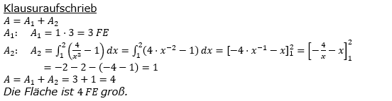 Lösung zur Abituraufgabe allg. bildendes Gymnasium Pflichtteilaufgaben 'Analysis' 2020 Bild 2/© by www.fit-in-mathe-online.de