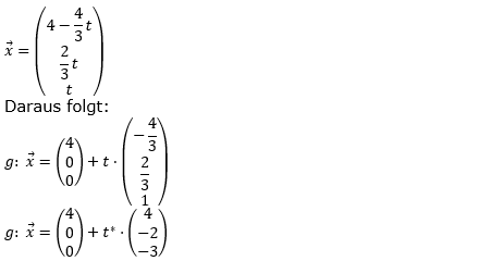 Lösung zur Abiturmusteraufgabe allg. bildendes Gymnasium Pflichtteilaufgaben ab 2019 'Analytische Geometrie' M04 Bild 2/© by www.fit-in-mathe-online.de