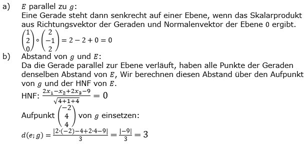 Lösung zur Abiturmusteraufgabe allg. bildendes Gymnasium Pflichtteilaufgaben ab 2019 'Analytische Geometrie' M13-A06 Bild 1/© by www.fit-in-mathe-online.de