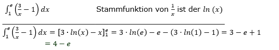 Lösung zur Abiturmusteraufgabe allg. bildendes Gymnasium Pflichtteilaufgaben 'Integral und Stammfunktion' M04/© by www.fit-in-mathe-online.de
