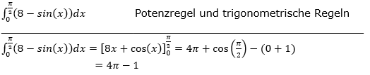 Lösung zur Abiturmusteraufgabe allg. bildendes Gymnasium Pflichtteilaufgaben 'Integral und Stammfunktion' M10/© by www.fit-in-mathe-online.de