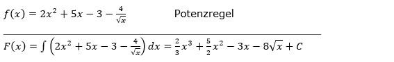 Lösung zur Abiturmusteraufgabe allg. bildendes Gymnasium Pflichtteilaufgaben 'Integral und Stammfunktion' M11/© by www.fit-in-mathe-online.de