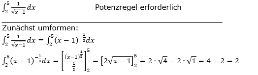 Lösung zur Abiturmusteraufgabe allg. bildendes Gymnasium Pflichtteilaufgaben 'Integral und Stammfunktion' M13/© by www.fit-in-mathe-online.de