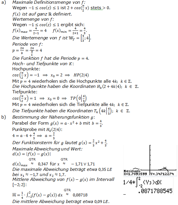 Abitur allg. bildendes Gymnasium Wahlteil Analysis 2007-21 Lösung Bild 1/© by www.fit-in-mathe-online.de