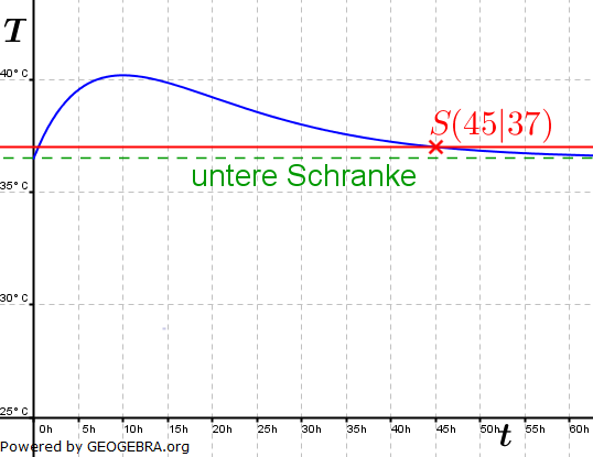 Abitur allg. bildendes Gymnasium Wahlteil Analysis 2009-22 Lösungs-Graphik/© by www.fit-in-mathe-online.de