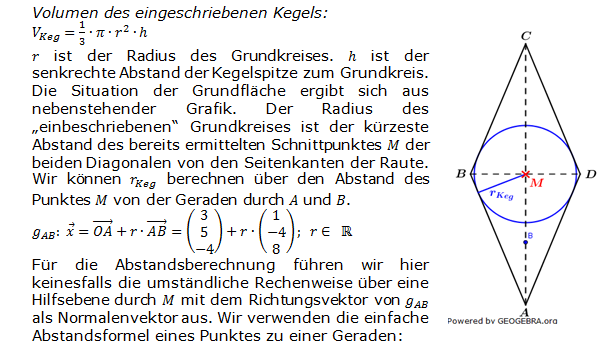 Abitur allg. bildendes Gymnasium Wahlteil Analytische Geometrie 2006-B11 Lösung Bild 3/© by www.fit-in-mathe-online.de