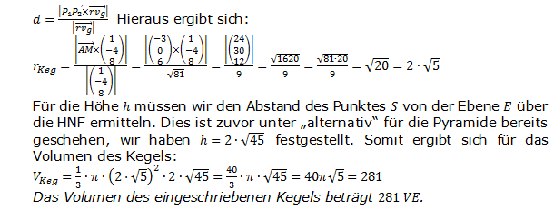 Abitur allg. bildendes Gymnasium Wahlteil Analytische Geometrie 2006-B11 Lösung Bild 4/© by www.fit-in-mathe-online.de