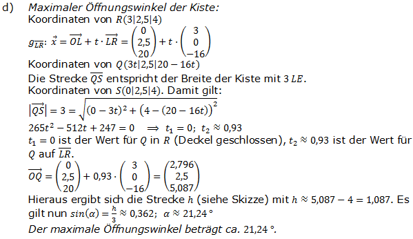 Abitur allg. bildendes Gymnasium Wahlteil Analytische Geometrie 2007-B2 Lösung Bild 3/© by www.fit-in-mathe-online.de