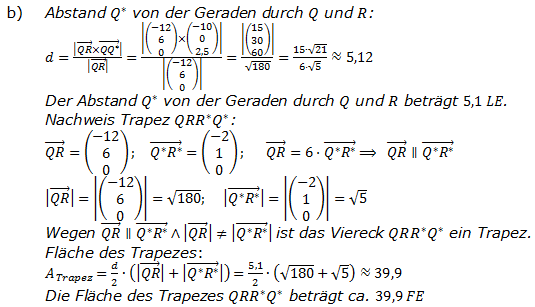 Abitur allg. bildendes Gymnasium Wahlteil Analytische Geometrie 2009-B21 Lösung Bild 2 Abitur allg. bildendes Gymnasium Wahlteil Analytische Geometrie 2009-B21 Lösung Bild 2/© by www.fit-in-mathe-online.de