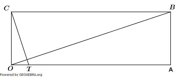 Das Rechteck ABC ist dreimal so lang wie breit. (Abitur allg. bildendes Gymnasium Wahlteilaufgaben Analytische Geometrie 2009-B22/© by www.fit-in-mathe-online.de)