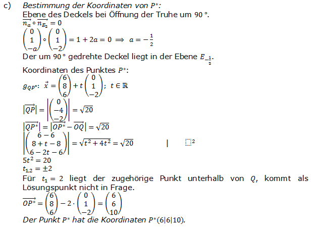 Abitur allg. bildendes Gymnasium Wahlteil Analytische Geometrie 2011-B1 Lösung Bild 3/© by www.fit-in-mathe-online.de
