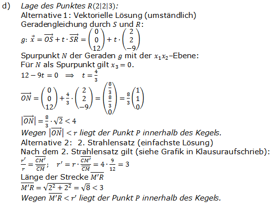 Abitur allg. bildendes Gymnasium Wahlteil Analytische Geometrie 2012-B1 Lösung Bild 3 Abitur allg. bildendes Gymnasium Wahlteil Analytische Geometrie 2012-B1 Lösung Bild 3/© by www.fit-in-mathe-online.de