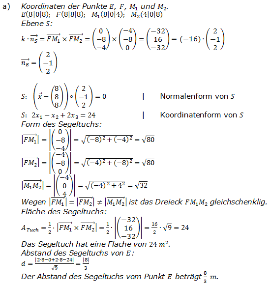 Abitur allg. bildendes Gymnasium Wahlteil Analytische Geometrie 2013-B2 Lösung Bild 1 Abitur allg. bildendes Gymnasium Wahlteil Analytische Geometrie 2013-B2 Lösung Bild 1/© by www.fit-in-mathe-online.de