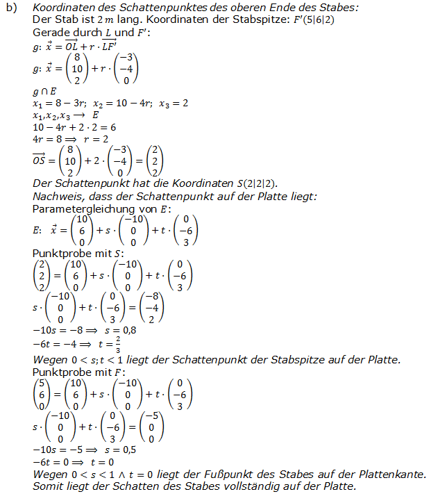 Abitur allg. bildendes Gymnasium Wahlteil Analytische Geometrie 2014-B2 Lösung Bild 2/© by www.fit-in-mathe-online.de