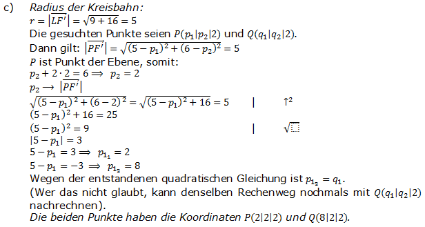 Abitur allg. bildendes Gymnasium Wahlteil Analytische Geometrie 2014-B2 Lösung Bild 3/© by www.fit-in-mathe-online.de