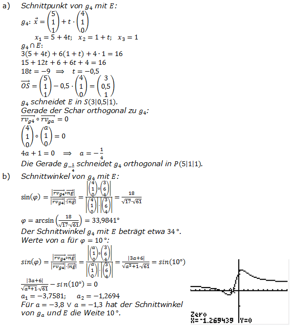 Abitur allg. bildendes Gymnasium Wahlteil Analytische Geometrie 2015-B2 Lösung Bild 1/© by www.fit-in-mathe-online.de