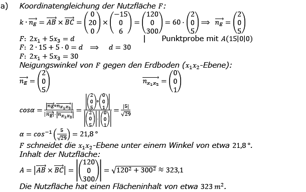 Abitur allg. bildendes Gymnasium Wahlteil Analytische Geometrie 2016-B1 Lösung Bild 1/© by www.fit-in-mathe-online.de