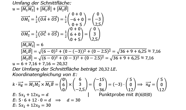 Abitur allg. bildendes Gymnasium Wahlteil Analytische Geometrie 2016-B2 Lösung Bild 2/© by www.fit-in-mathe-online.de