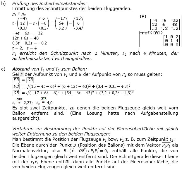 Abitur allg. bildendes Gymnasium Wahlteil Analytische Geometrie 2017-B2 Lösung Bild 2/© by www.fit-in-mathe-online.de