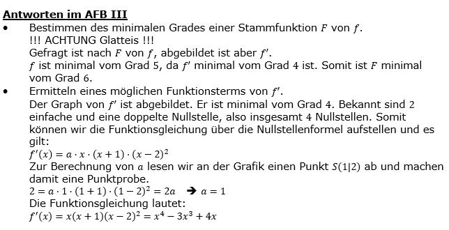 Lösung zu Abituraufgaben Basisfach Analysis - Kolloquium -  Mustersatz M14 Bild 4/© by www.fit-in-mathe-online.de