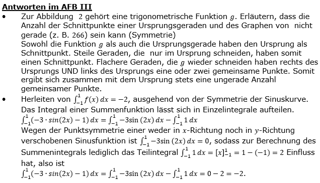 Lösung zu Abituraufgaben Basisfach Analysis - Kolloquium -  Mustersatz M15 Bild 3/© by www.fit-in-mathe-online.de