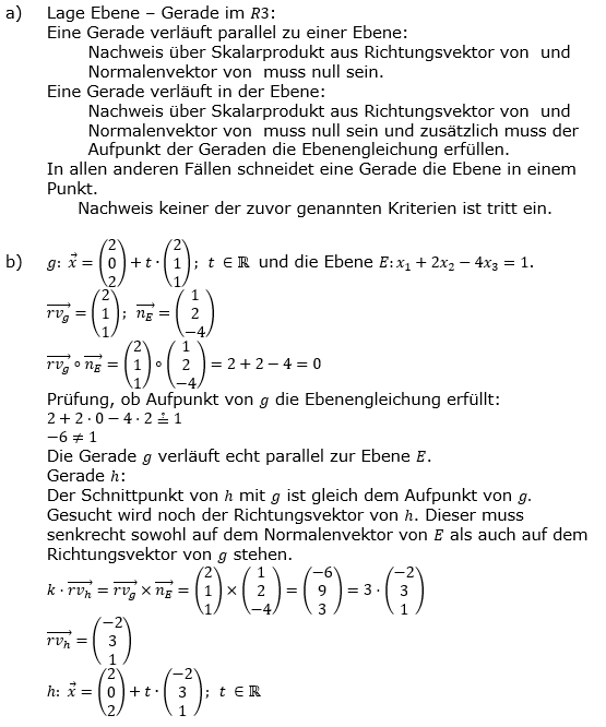 Lösung zu Abituraufgaben Basisfach Analytische Geometrie Mustersatz M01 Bild 1/© by www.fit-in-mathe-online.de