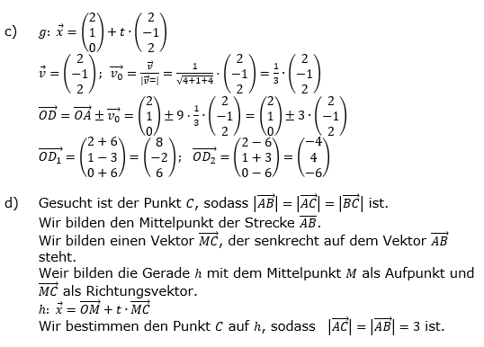Lösung zu Abituraufgaben Basisfach Analytische Gewometrie Mustersatz M02 Bild 2/© by www.fit-in-mathe-online.de