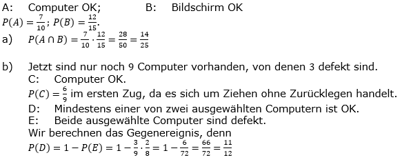 Lösung Leistungskurs Pflichtteil Stochastik A7/Teil2 Abitur BW 2021. (Grafik A211207L01 Abitur allg. bildendes Gymnasium Leistungskurs Pflichtteil Stochastik 2021 Aufgabe 7 / Teil 2/© by www.fit-in-mathe-online.de)