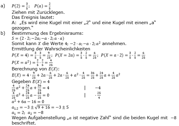 Lösung Leistungskurs Pflichtteil Stochastik A6/Teil1 Abitur BW 2023. (Grafik A23106L01 Abitur allg. bildendes Gymnasium Leistungskurs Pflichtteil Stochastik 2023 Aufgabe 6 / Teil 1)/© by www.fit-in-mathe-online.de)