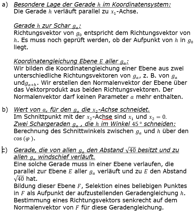 Lösungslogik A22B2L01 Abitur allg. bildendes Gymnasium Wahlteilaufgaben Leistungsfach Analytische Geometrie 2022-B2 Bild 1 / © by www.fit-in-mathe-online.de