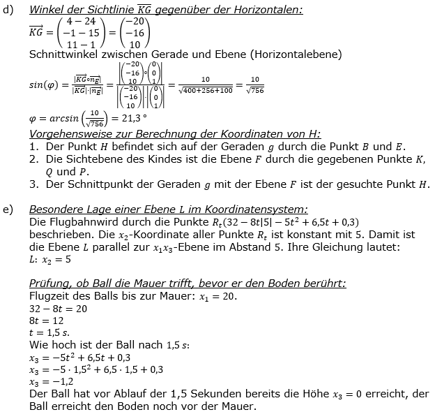 Lösungsgrafik A23B1L04 Abitur allg. bildendes Gymnasium Wahlteilaufgaben Leistungsfach Analytische Geometrie 2023-B1de Bild 1 / © by www.fit-in-mathe-online.de