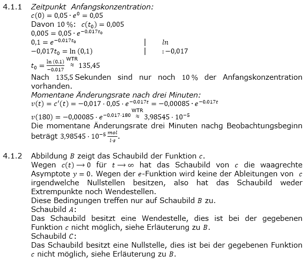 Abituraufgaben Berufsgymnasium Teil 2 mit Hilfmittel anwendungsorientierte Analysis Abitur 2017 Lösung Aufgabe 3 Bild 1/© by www.fit-in-mathe-online.de
