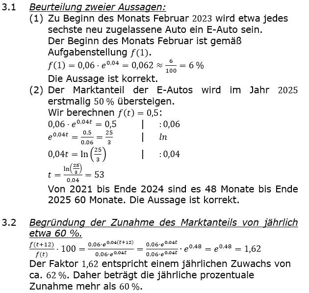 Abituraufgaben Berufsgymnasium Teil 2 mit Hilfmittel anwendungsorientierte Analysis Abitur 2022 Lösung Aufgabe 3 Bild 1/© by www.fit-in-mathe-online.de
