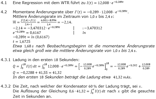 Abituraufgaben Berufsgymnasium Teil 2 mit Hilfmittel anwendungsorientierte Analysis Mustersatz 5/03 Lösung Bild 1/© by www.fit-in-mathe-online.de