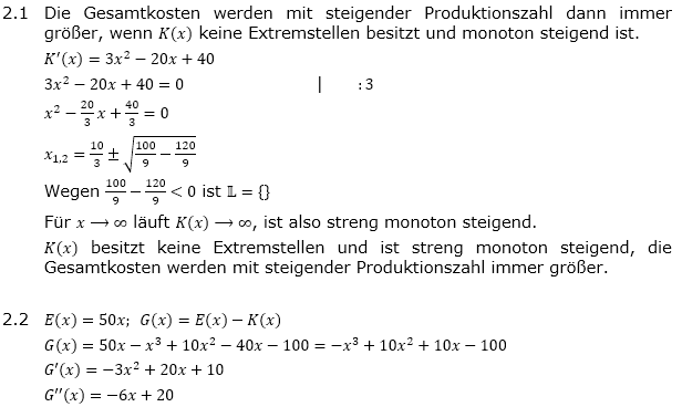 Abituraufgaben Berufsgymnasium Teil 2 mit Hilfmittel anwendungsorientierte Analysis Mustersatz 6/01 Lösung Bild 1 Abituraufgaben Berufsgymnasium Teil 2 mit Hilfmittel anwendungsorientierte Analysis Mustersatz 6/01 Lösung Bild 1/© by www.fit-in-mathe-online.de