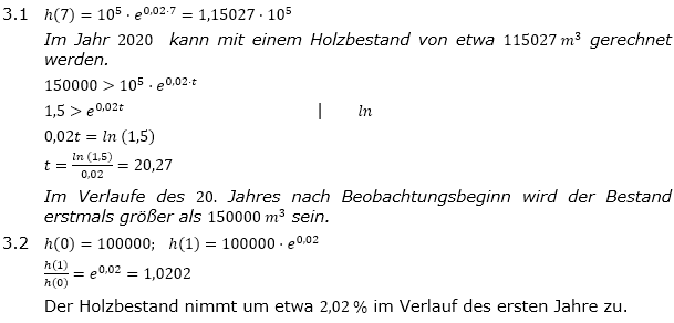 Abituraufgaben Berufsgymnasium Teil 2 mit Hilfmittel anwendungsorientierte Analysis Mustersatz 7/02 Lösung Bild 1 Abituraufgaben Berufsgymnasium Teil 2 mit Hilfmittel anwendungsorientierte Analysis Mustersatz 7/02 Lösung Bild 1/© by www.fit-in-mathe-online.de