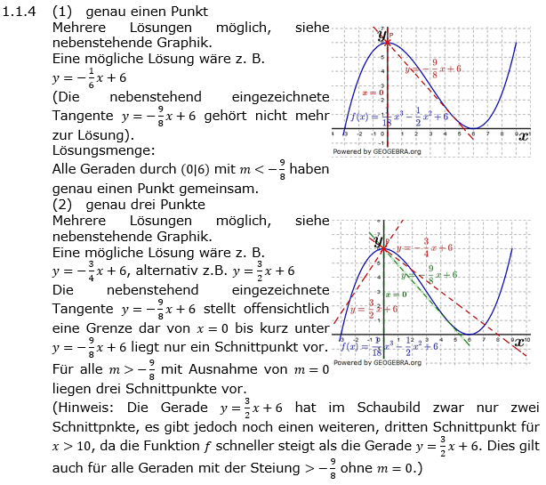 Abituraufgaben Berufsgymnasium Teil 2 mit Hilfmittel Analysis Abitur 2018 Lösung Bild 2/© by www.fit-in-mathe-online.de