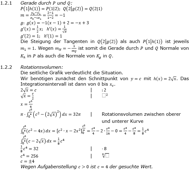 Abituraufgaben Berufsgymnasium Teil 2 mit Hilfmittel Analysis Abitur 2020 Lösung 1.2 Bild 2 Abituraufgaben Berufsgymnasium Teil 2 mit Hilfmittel Analysis Abitur 2020 Lösung 1.2 Bild 2/© by www.fit-in-mathe-online.de