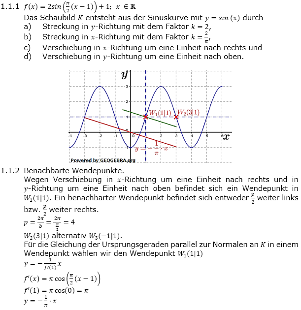 Abituraufgaben Berufsgymnasium Teil 2 mit Hilfmittel Analysis Mustersatz 2 Lösung Bild 1 Abituraufgaben Berufsgymnasium Teil 2 mit Hilfmittel Analysis Mustersatz 2 Lösung Bild 1/© by www.fit-in-mathe-online.de